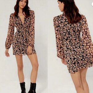 Nasty Gal Nothing Bud Love floral mini dress